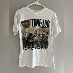 Dunbrooke Premium Clothing Tone Loc Wild Thing White T Shirt Size Small 90s Rap
